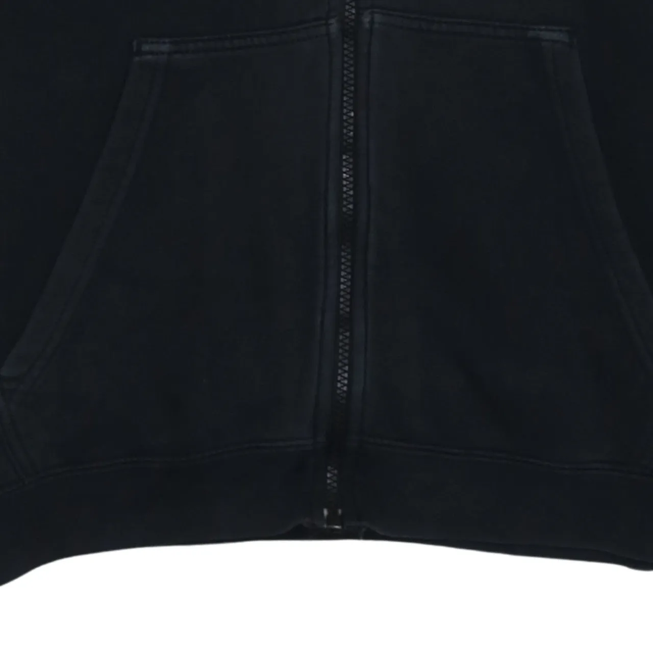Nike Black Full Zip Hoodie Men’s Medium Embroidered Swoosh Split Pocket Sweatshirt sold by Vintage Club product image thumbnail 4