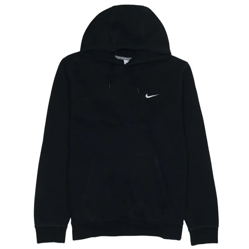 Nike Black Hoodie Men’s XLarge Embroidered Swoosh Logo Front Pocket Pullover Sweatshirt sold by Vintage Club