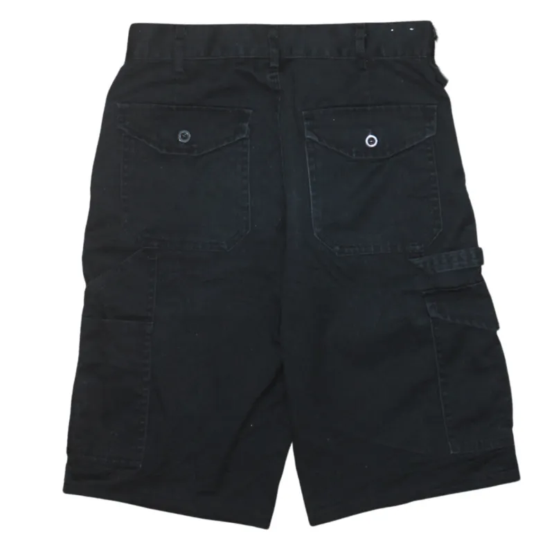 Dickies Black Cargo Shorts Men's 28 AISIN Embroidered Logo Multi Pocket Workwear sold by Vintage Club