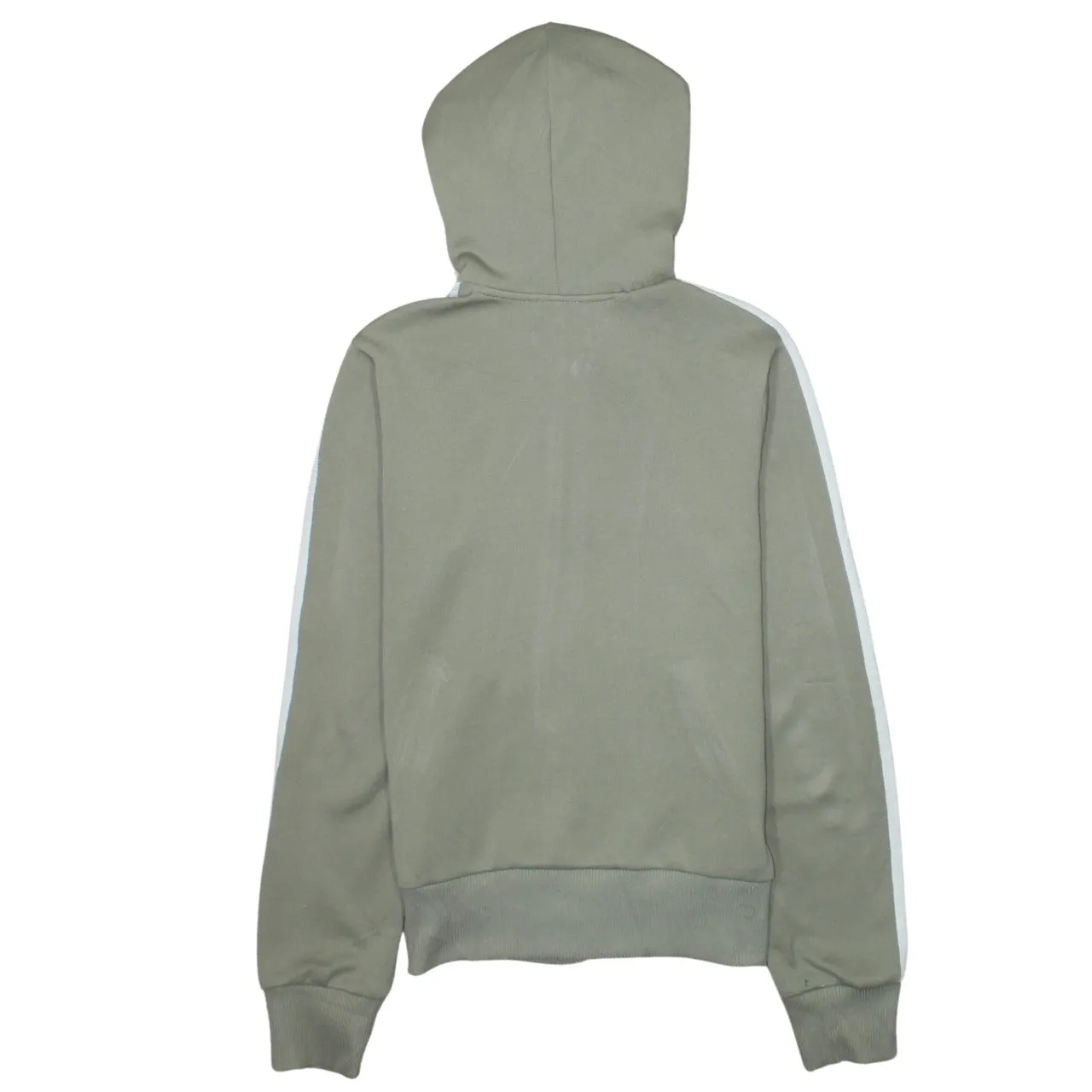 Adidas 90's Striped Sleeve Full Zip Up Hoodie Small Green sold by Vintage Club product image thumbnail 2