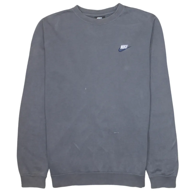 Nike 90's Swoosh Crew Neck Sweatshirt Medium Grey sold by Vintage Club
