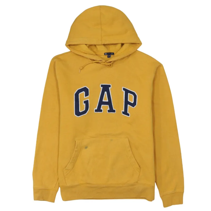 Gap 90's Spellout Pullover Hoodie Medium Yellow made by GAP