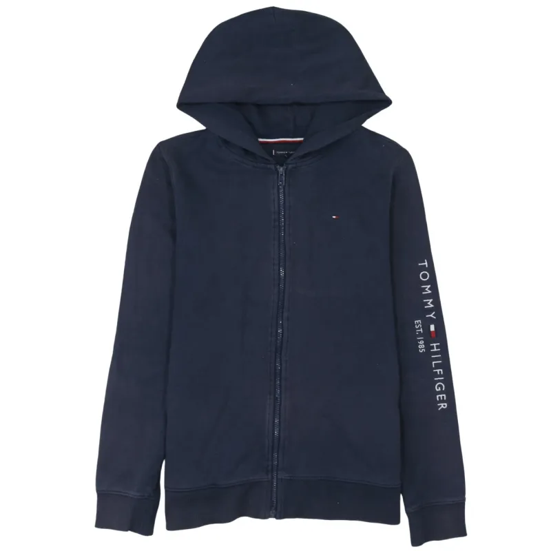 Tommy Hilfiger 90's Lightweight Full Zip Up Hoodie XSmall Navy Blue made by Tommy Hilfiger