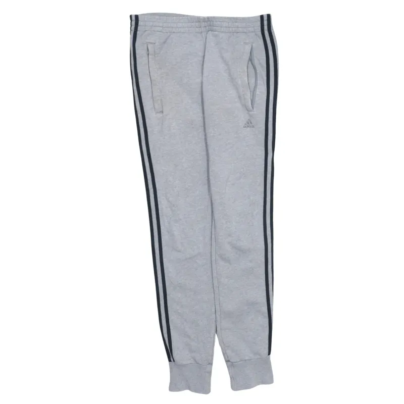 Adidas 90's 3 Stripes Casual Joggers / Sweatpants XSmall Grey sold by Vintage Club