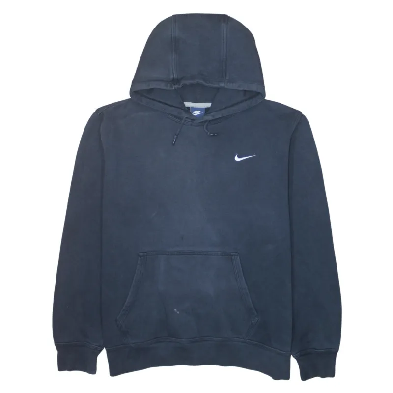Nike 90's Swoosh Pullover Hoodie XLarge Navy Blue sold by Vintage Club