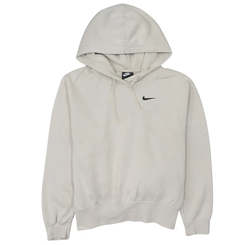 Nike 90's Swoosh Pullover Hoodie Small Beige Cream sold by Vintage Club