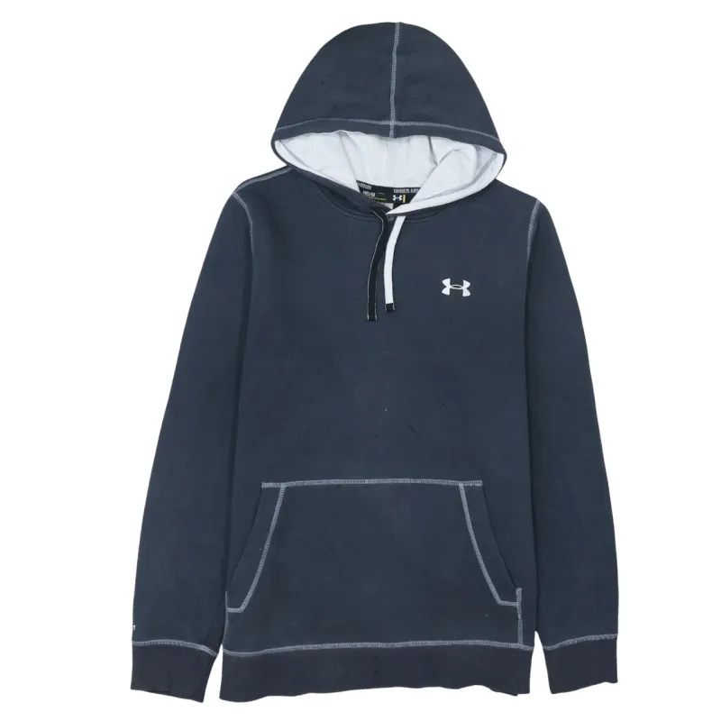 Under Armour 90's Drawstring Pockets Pullover Hoodie Medium Navy Blue sold by Vintage Club