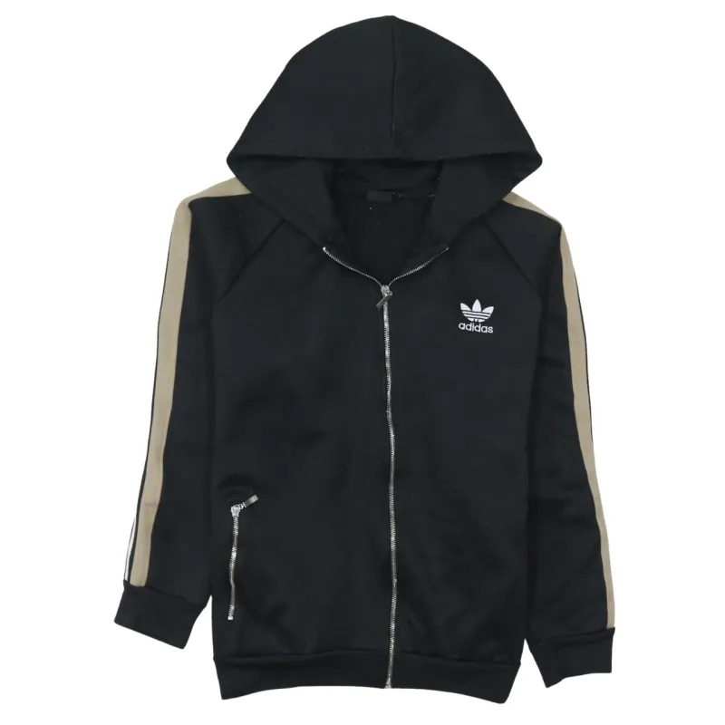 Adidas 90's Sportswear Full Zip Up Hoodie Medium  Black made by Adidas