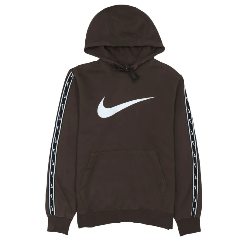 Nike 90's Center Middle Swoosh Pullover Hoodie Small Brown sold by Vintage Club