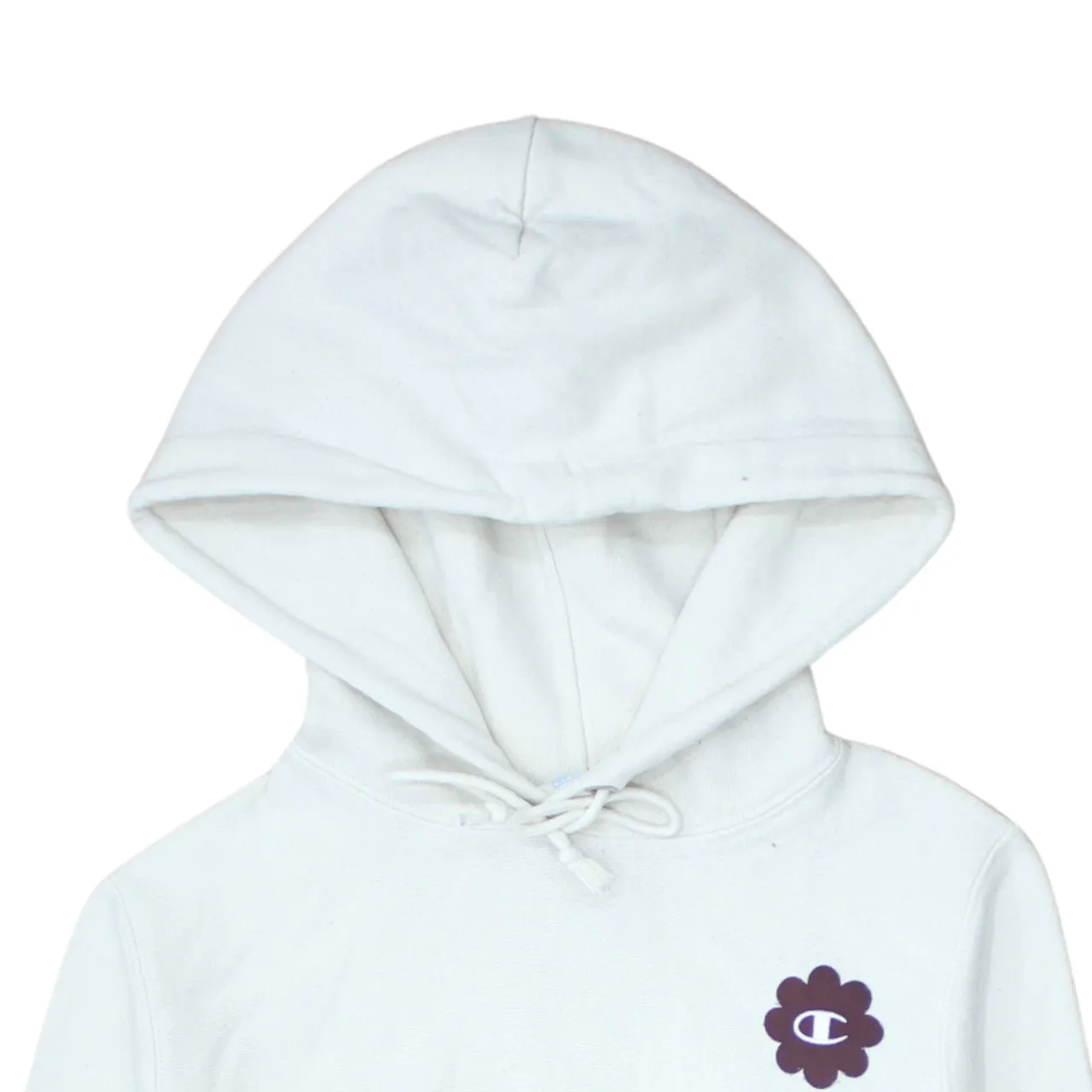 Champion 90's Drawstring Pockets Pullover Hoodie XSmall White sold by Vintage Club product image thumbnail 3