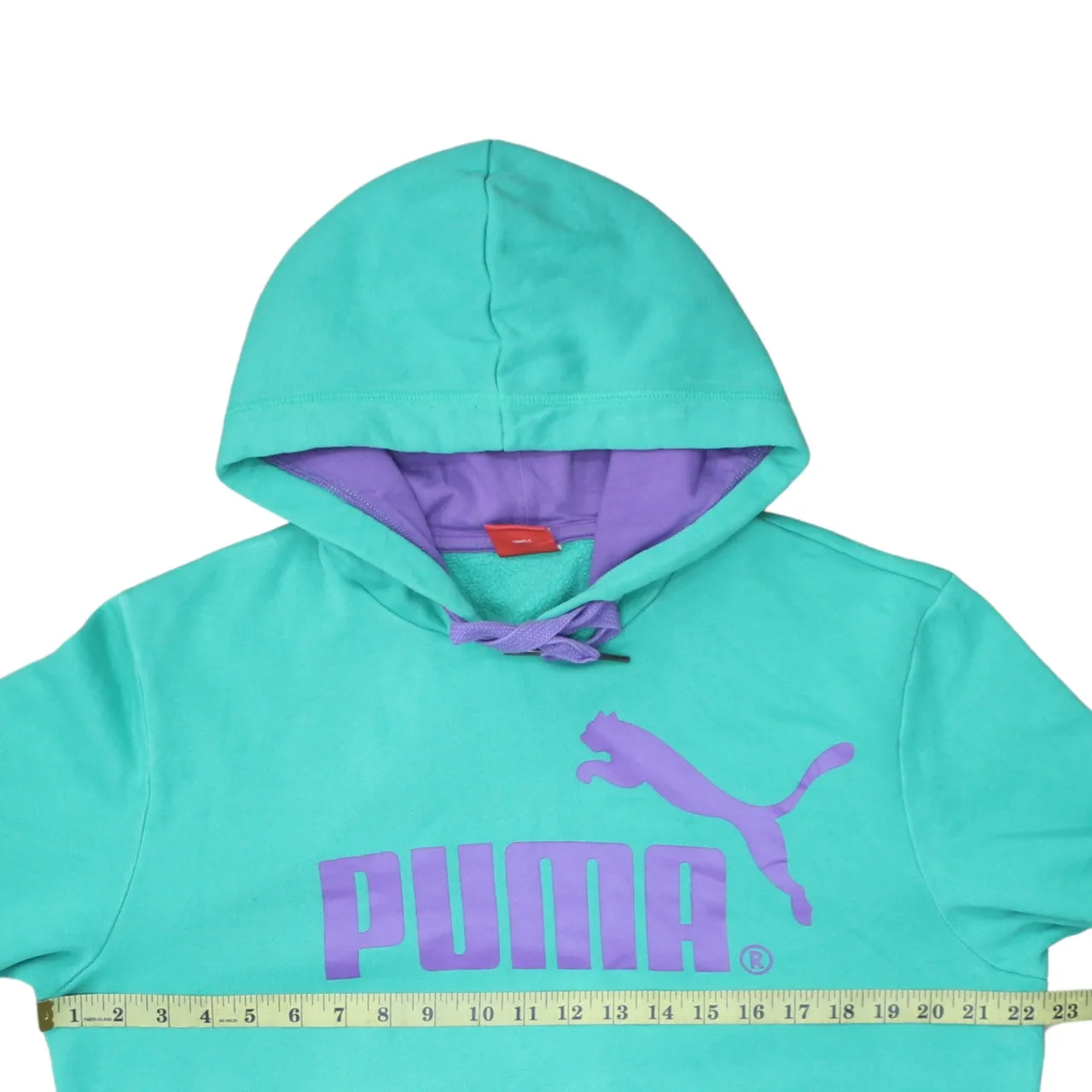 Puma 90's Spellout Pullover Hoodie Medium Green sold by Vintage Club product image thumbnail 5