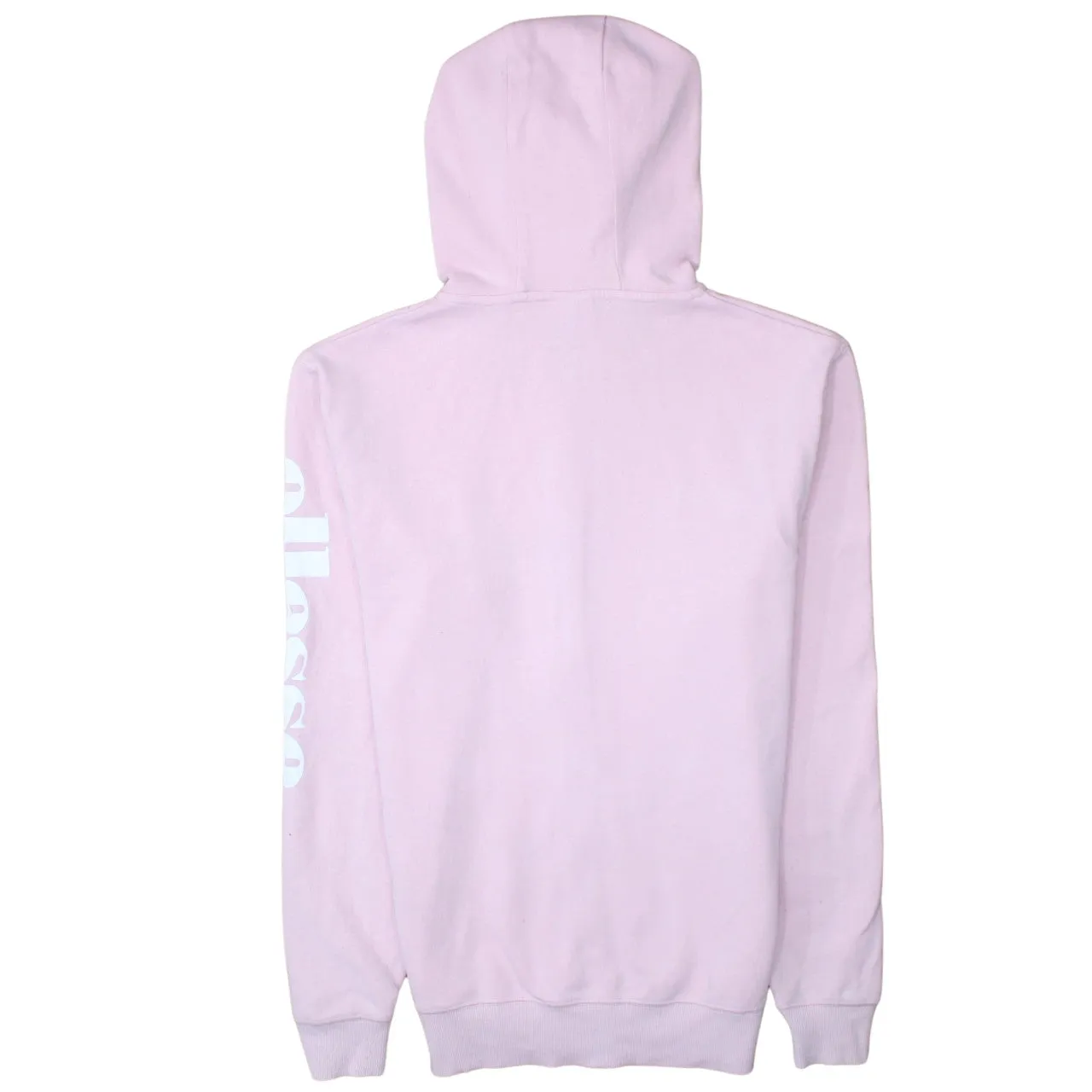 Ellesse 90's Drawstring Pockets Full Zip Up Hoodie Medium Pink sold by Vintage Club product image thumbnail 2