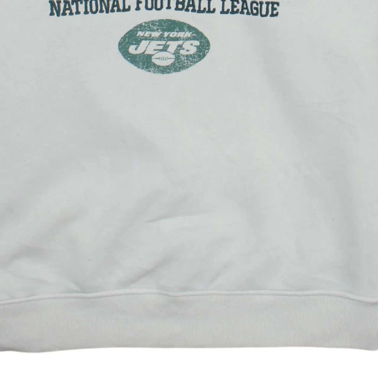 NFL 90's Jets National Football League Crew Neck Sweatshirt Medium Beige Cream sold by Vintage Club product image thumbnail 4