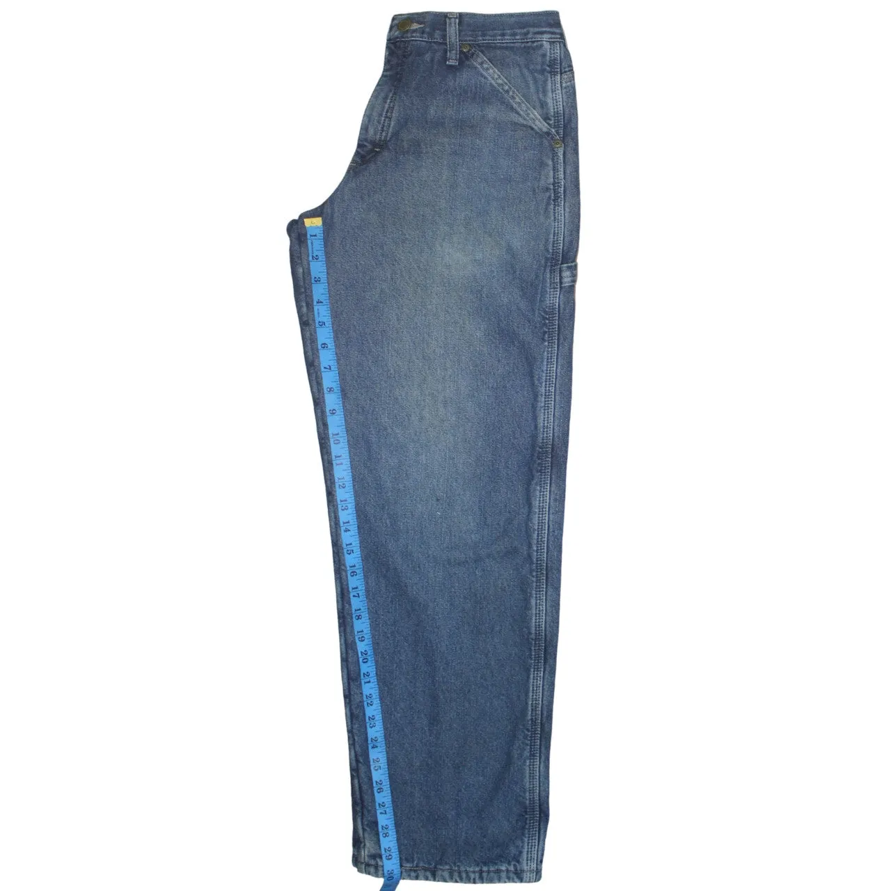 Wrangler 90's Lightwash Straight Leg Baggy Jeans / Pants 30 Blue sold by Vintage Club product image thumbnail 5