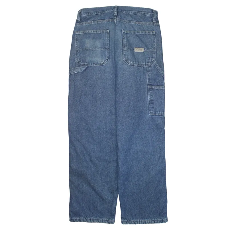 Wrangler 90's Lightwash Straight Leg Baggy Jeans / Pants 30 Blue sold by Vintage Club