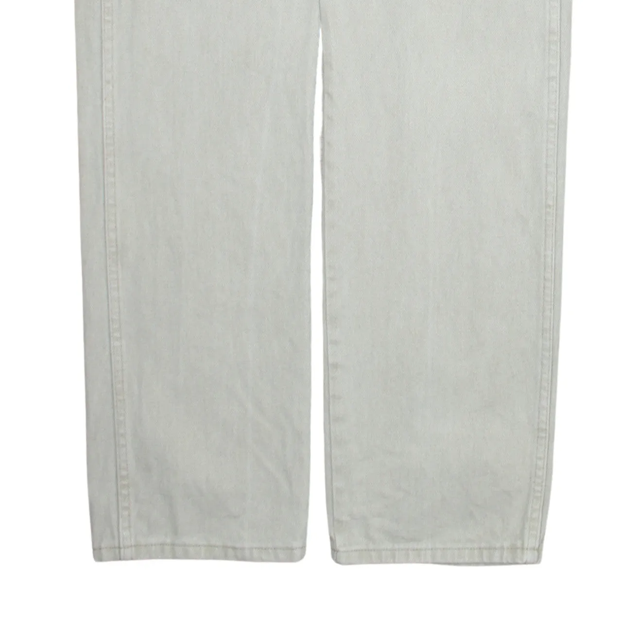 Wrangler 90's Lightwash Straight Leg Baggy Jeans / Pants 33 Beige Cream sold by Vintage Club product image thumbnail 4