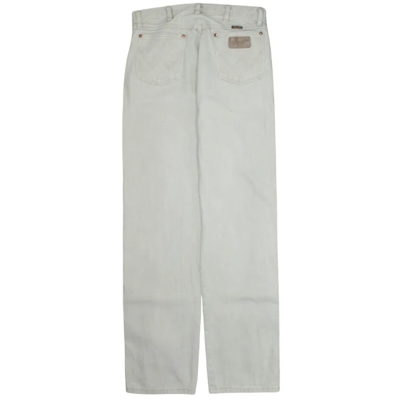 Wrangler 90's Lightwash Straight Leg Baggy Jeans / Pants 33 Beige Cream sold by Vintage Club