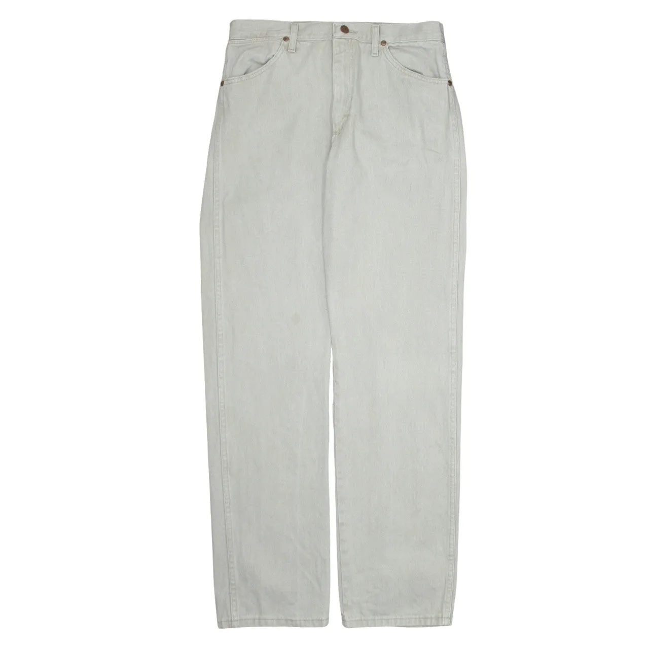 Wrangler 90's Lightwash Straight Leg Baggy Jeans / Pants 33 Beige Cream sold by Vintage Club product image thumbnail 2
