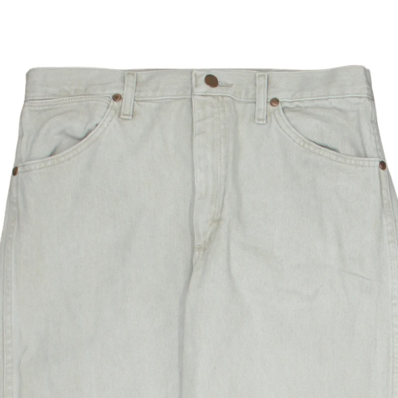 Wrangler 90's Lightwash Straight Leg Baggy Jeans / Pants 33 Beige Cream sold by Vintage Club product image thumbnail 3