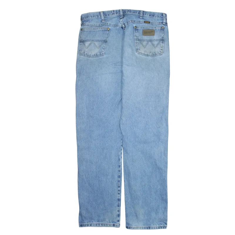 Wrangler 90's Lightwash Straight Leg Baggy Jeans / Pants 38 Blue sold by Vintage Club