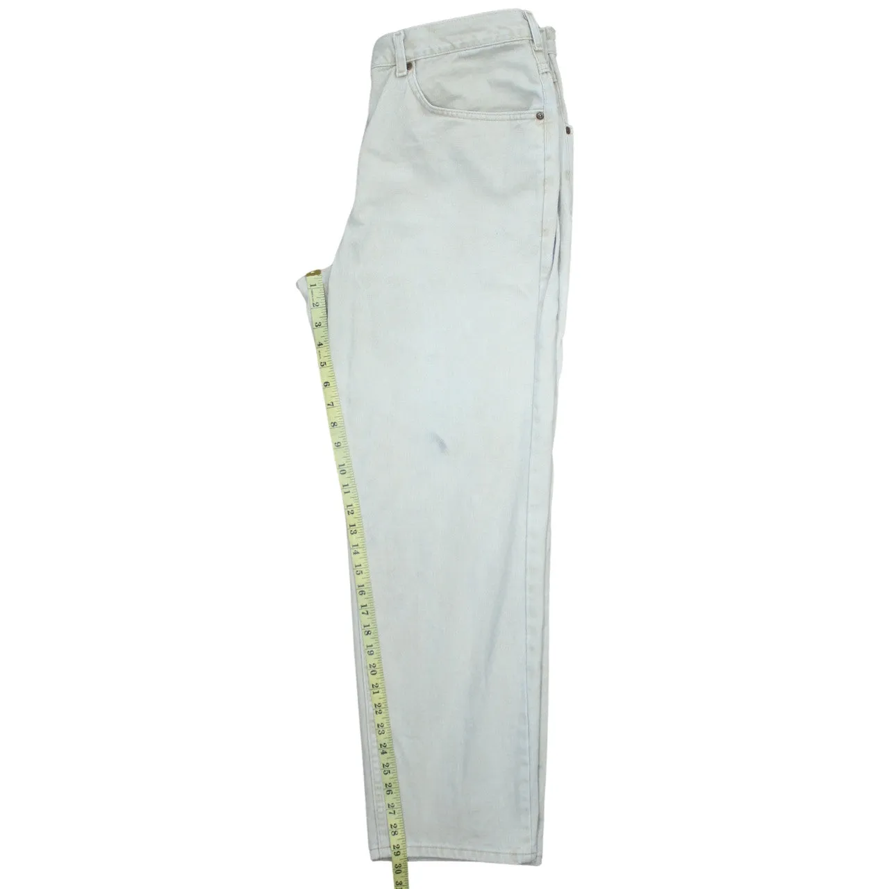 Lee 90's Lightweight Straight Leg Baggy Trousers / Pants 38 Beige Cream sold by Vintage Club product image thumbnail 5