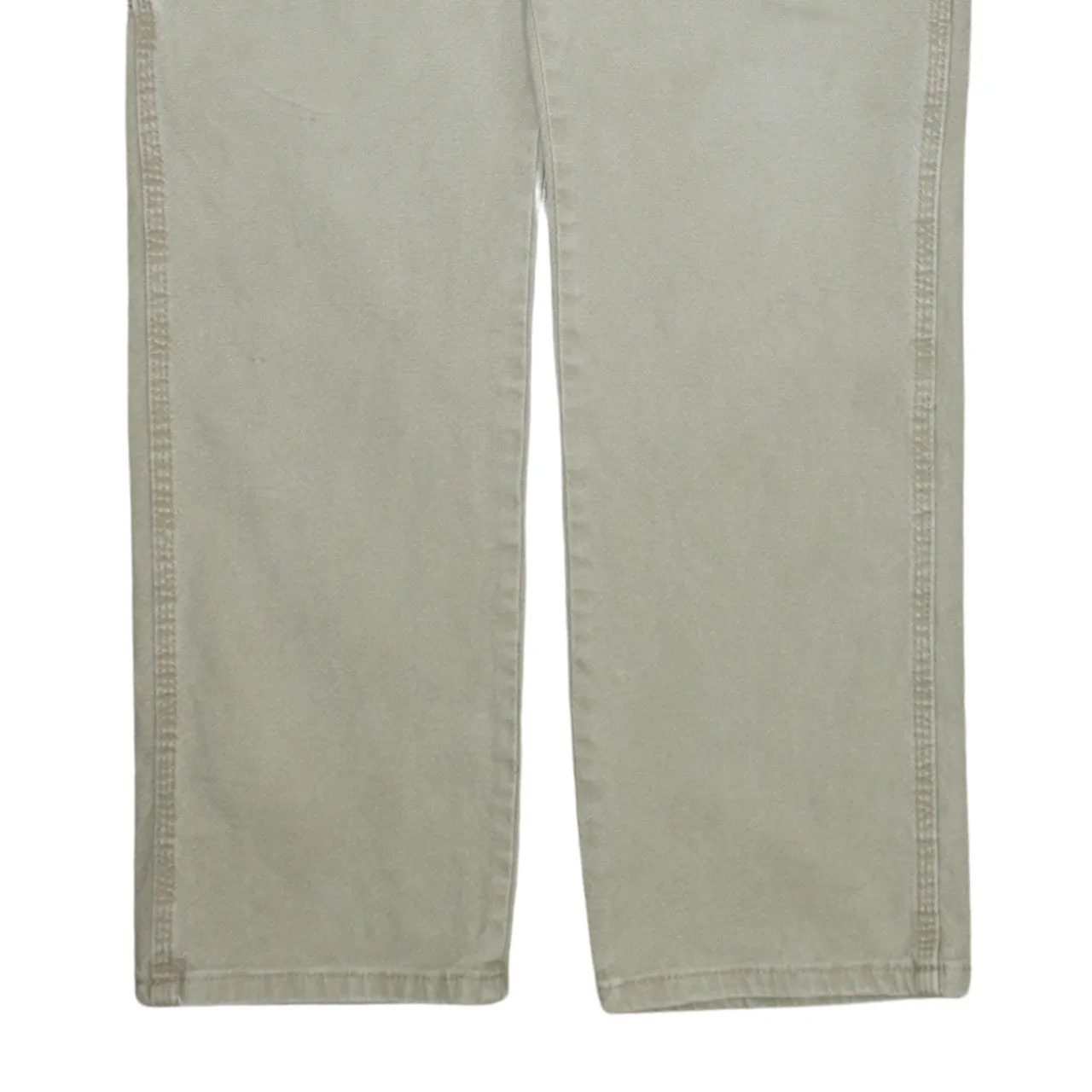 Wrangler 90's Drawstring Pockets Straight Leg Baggy Jeans / Pants 30 Beige Cream sold by Vintage Club product image thumbnail 4