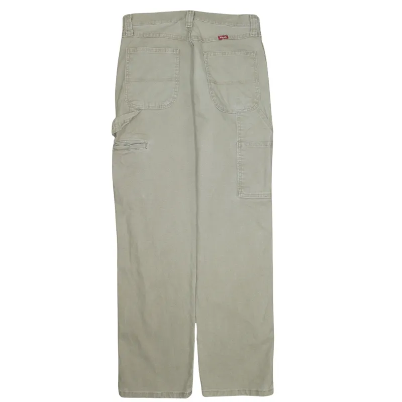 Wrangler 90's Drawstring Pockets Straight Leg Baggy Jeans / Pants 30 Beige Cream sold by Vintage Club