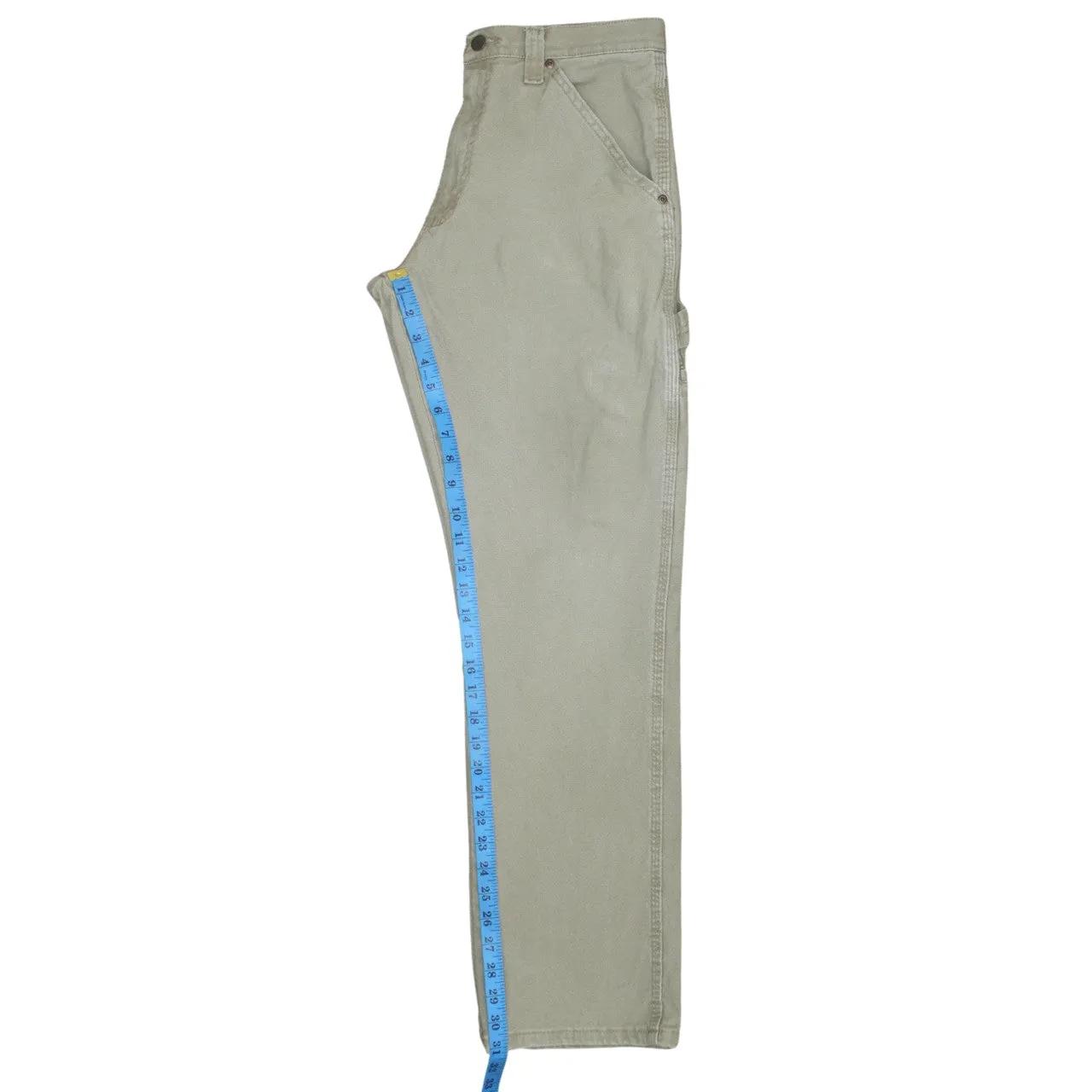 Wrangler 90's Drawstring Pockets Straight Leg Baggy Jeans / Pants 30 Beige Cream sold by Vintage Club product image thumbnail 5