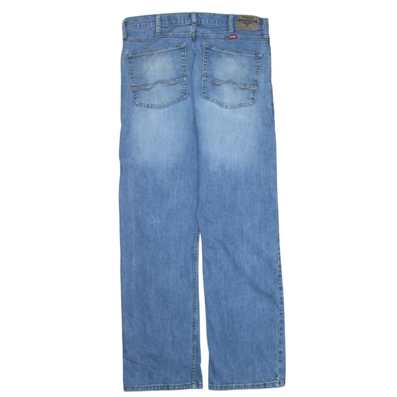 Wrangler 90's Lightwash Straight Leg Baggy Jeans / Pants 34 Blue sold by Vintage Club