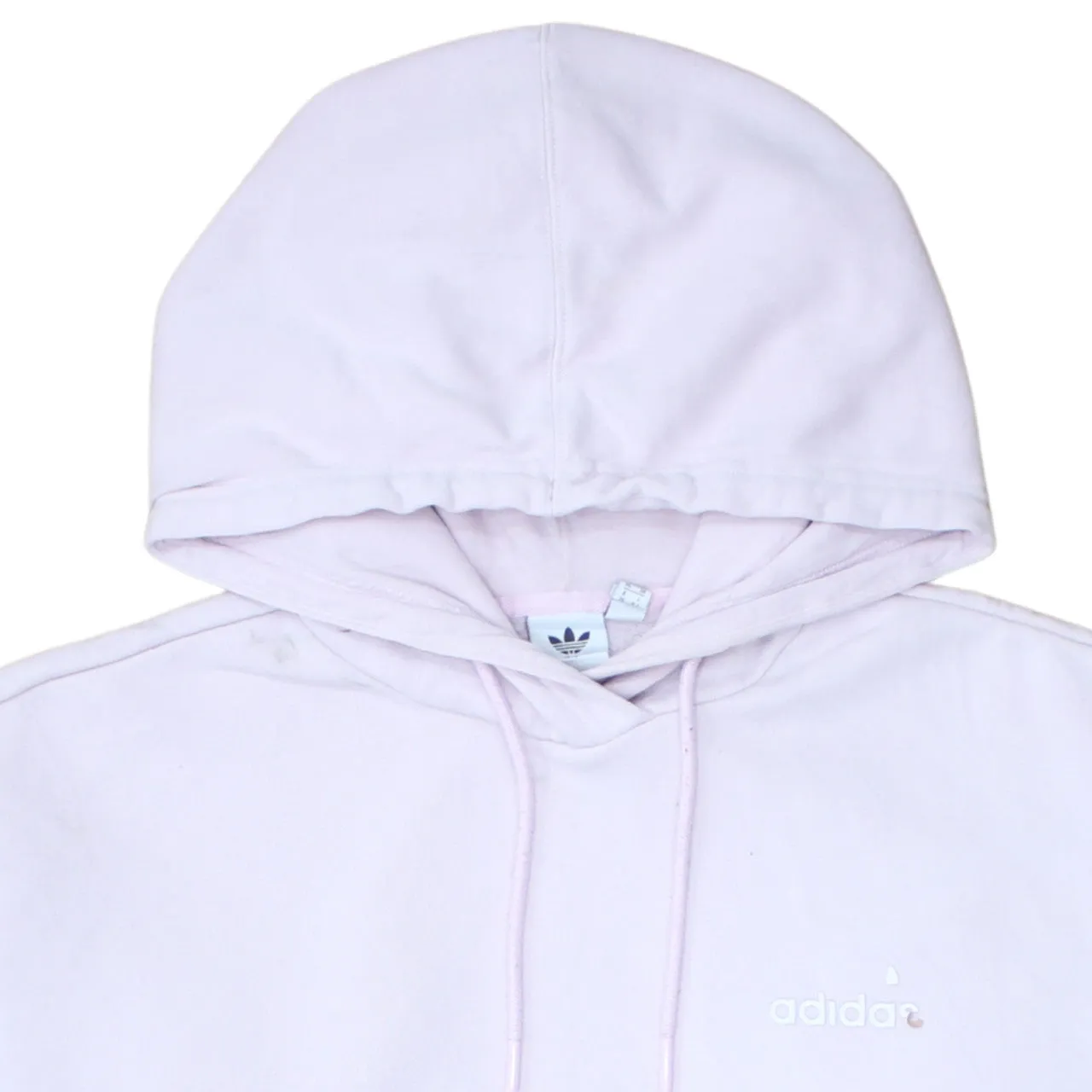 Adidas 90's Drawstring Pockets Pullover Hoodie Small Pink sold by Vintage Club product image thumbnail 3