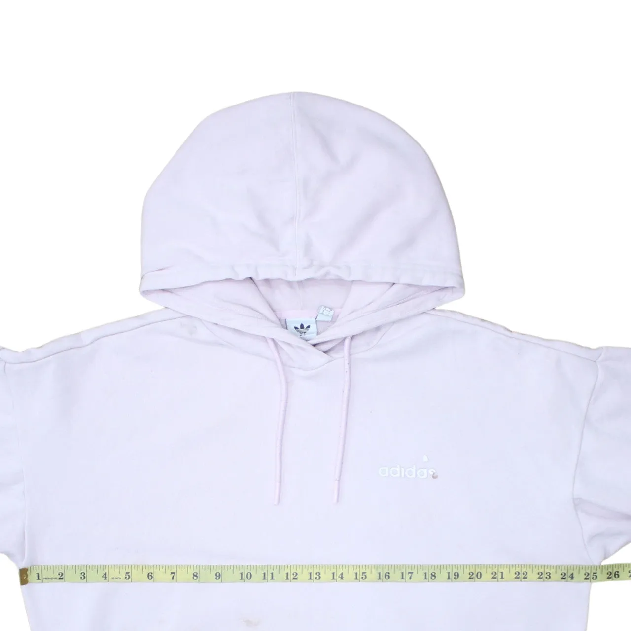 Adidas 90's Drawstring Pockets Pullover Hoodie Small Pink sold by Vintage Club product image thumbnail 5