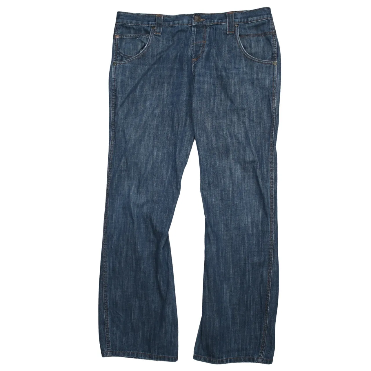 Wrangler 90's Lightwash Straight Leg Baggy Jeans / Pants 36 Blue sold by Vintage Club product image thumbnail 2
