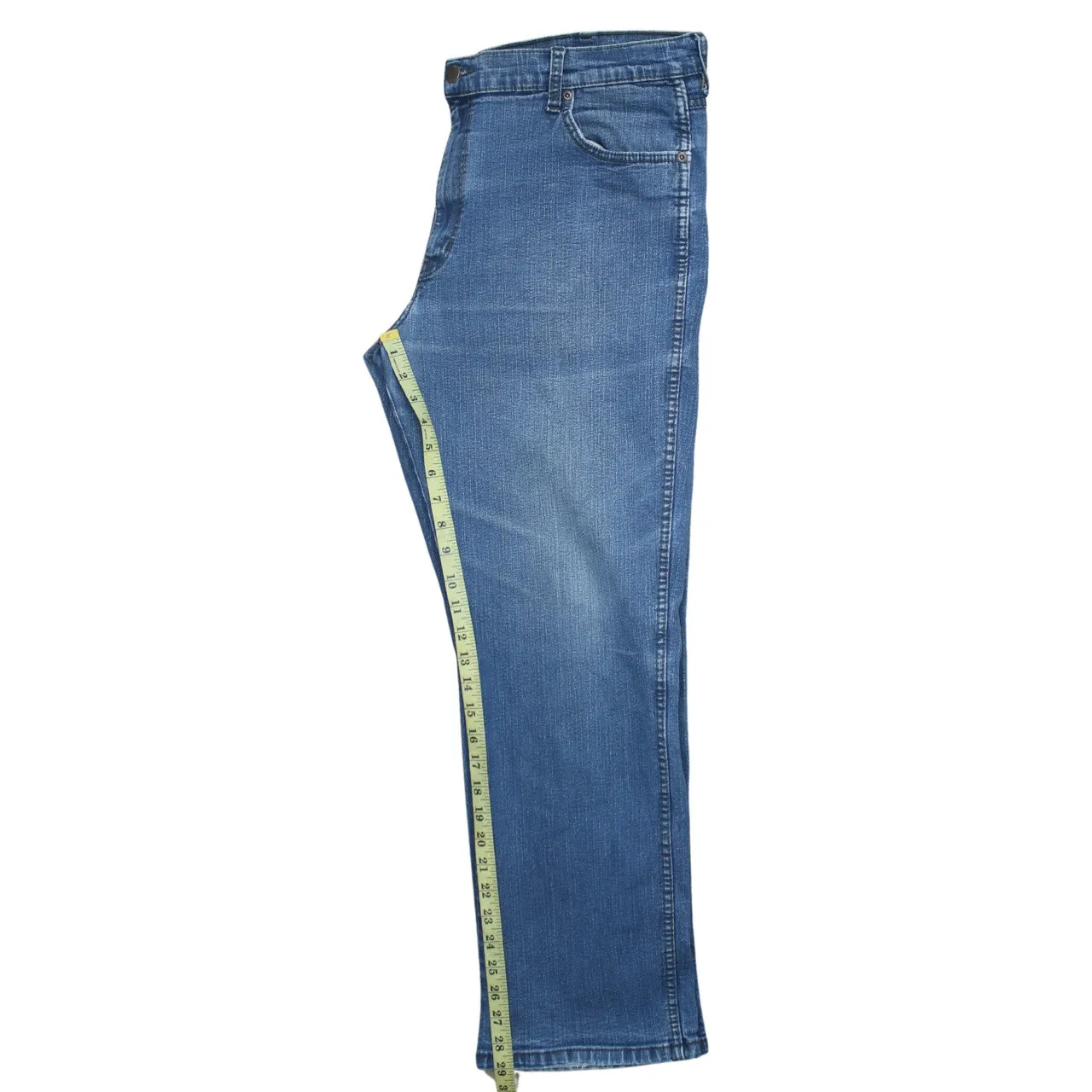 Wrangler 90's Lightwash Straight Leg Baggy Jeans / Pants 40 Blue sold by Vintage Club product image thumbnail 5