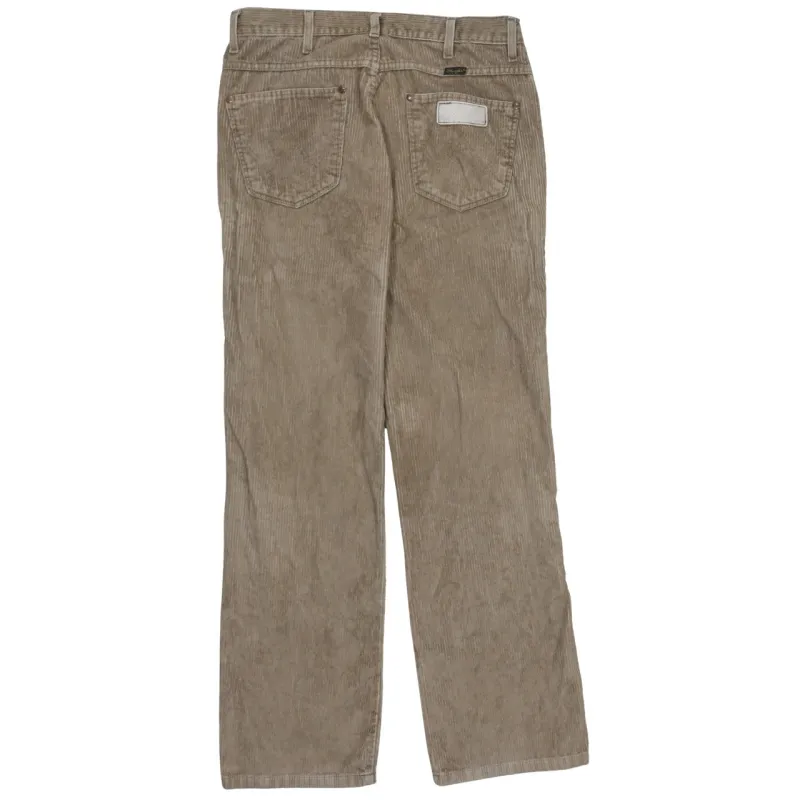 Wrangler 90's Flat Front Straight Leg Baggy Trousers / Pants 31 Beige Cream sold by Vintage Club
