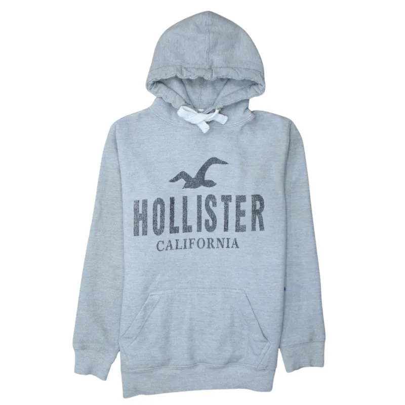 Hollister 90's Spellout Pullover Hoodie XSmall  Grey sold by Vintage Club