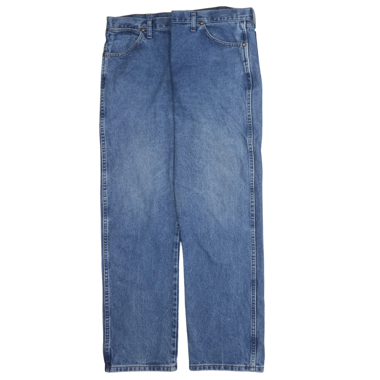 Wrangler 90's Lightwash Straight Leg Baggy Jeans / Pants 40 Blue sold by Vintage Club product image thumbnail 2