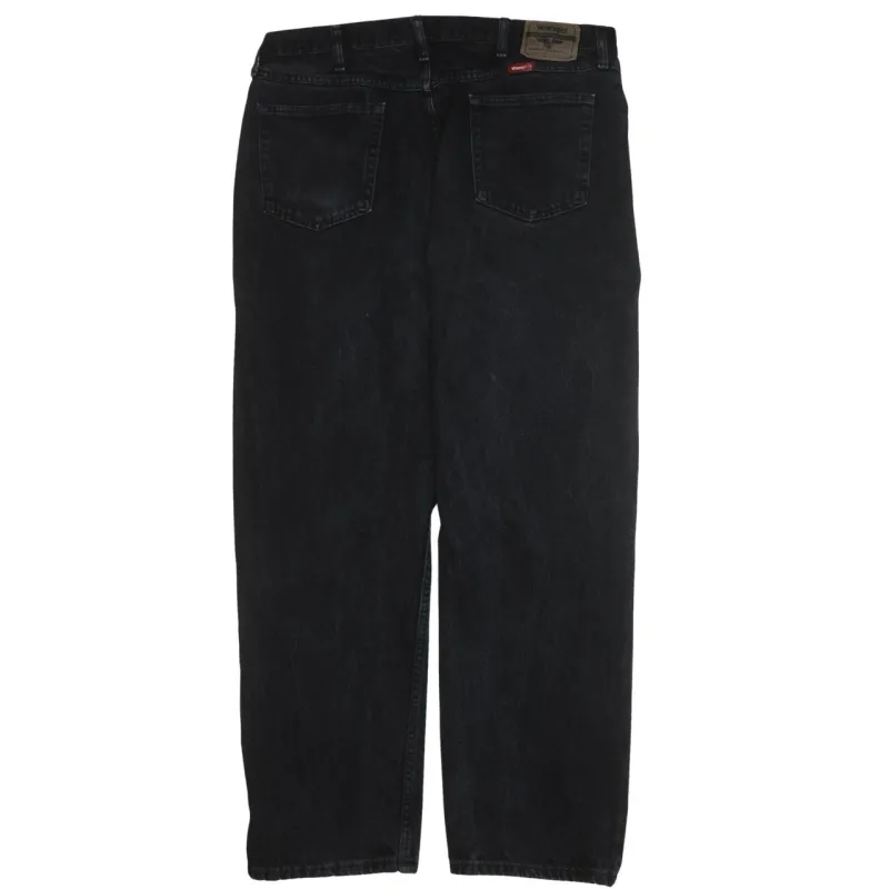 Wrangler 90's Lightwash Straight Leg Baggy Jeans / Pants 40 Black sold by Vintage Club