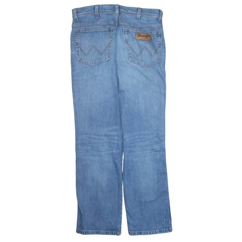 Wrangler 90's Lightwash Straight Leg Baggy Jeans / Pants 33 Blue sold by Vintage Club
