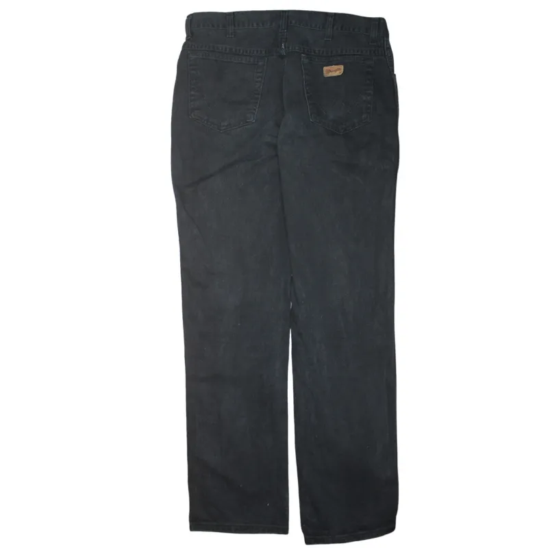 Wrangler 90's Lightwash Straight Leg Baggy Jeans / Pants 36 Black sold by Vintage Club