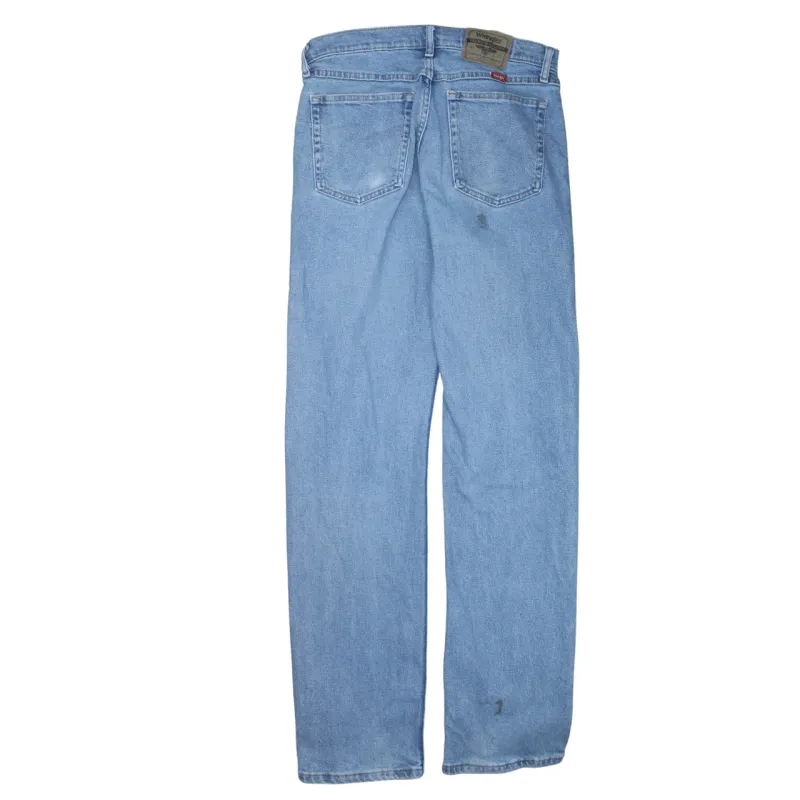 Wrangler 90's Lightwash Straight Leg Baggy Jeans / Pants 32 Blue sold by Vintage Club