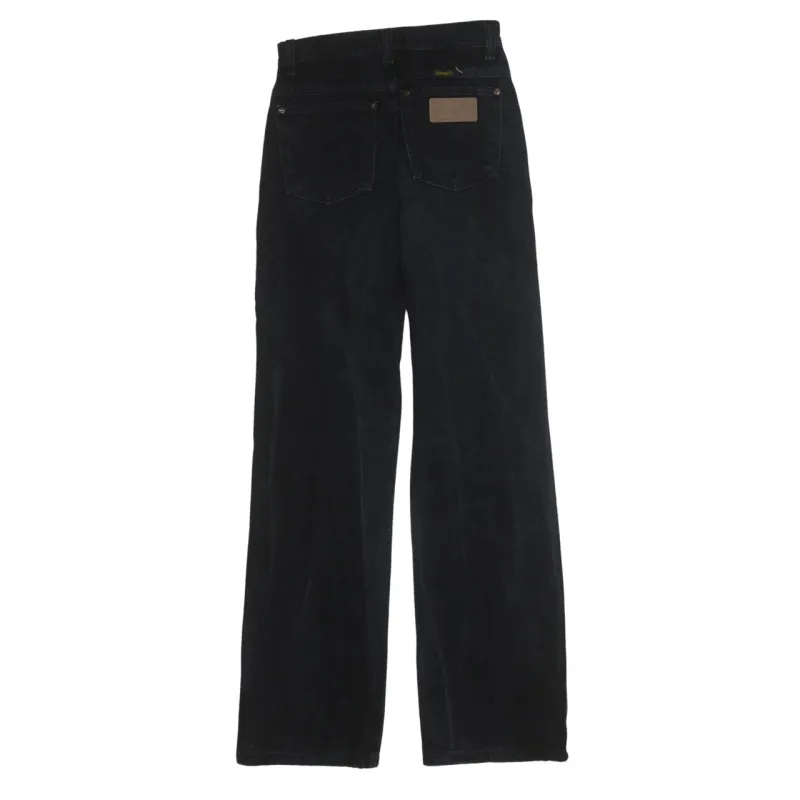 Wrangler 90's Lightwash Straight Leg Baggy Jeans / Pants 24 Black made by Vintage Club