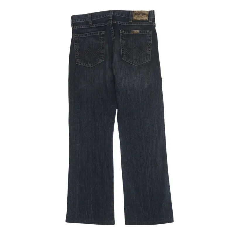 Wrangler 90's Lightwash Straight Leg Baggy Jeans / Pants 32 Navy Blue made by Wrangler