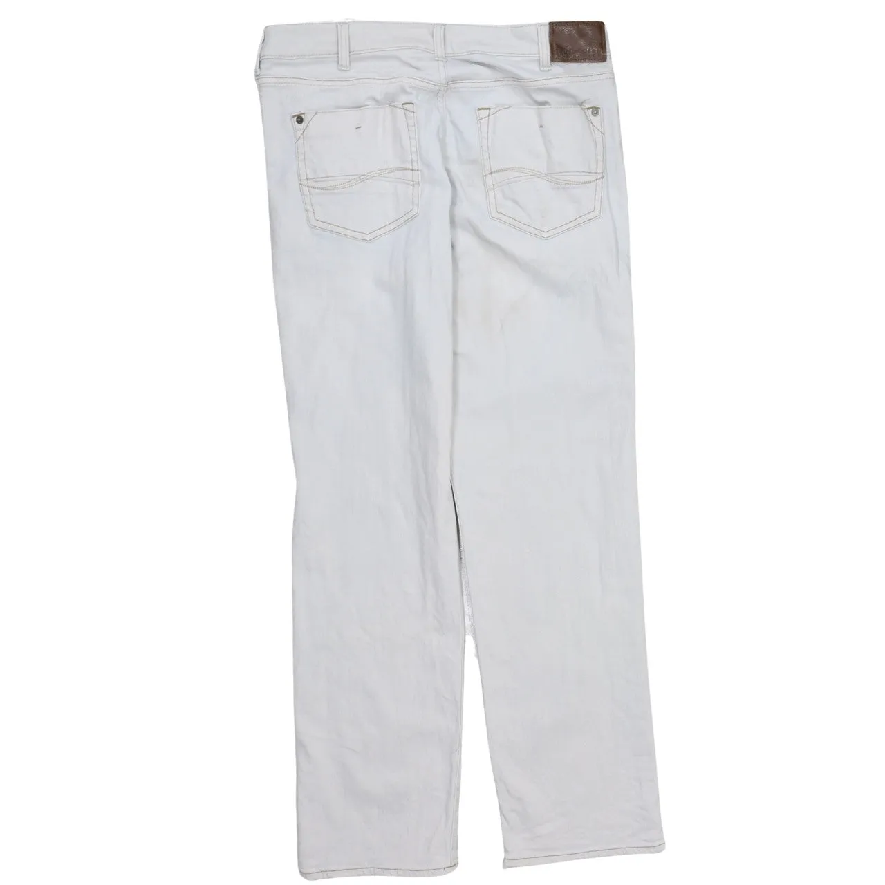 Lee 90's Lightweight Straight Leg Baggy Trousers / Pants 34 White sold by Vintage Club