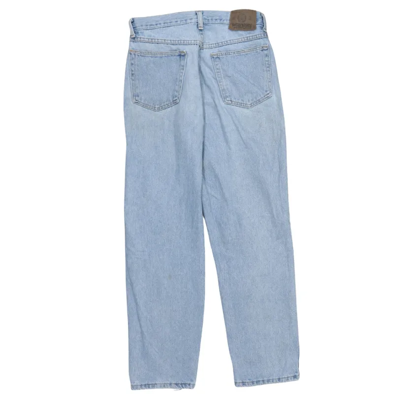Wrangler 90's Lightwash Straight Leg Baggy Jeans / Pants 29 Blue made by Wrangler