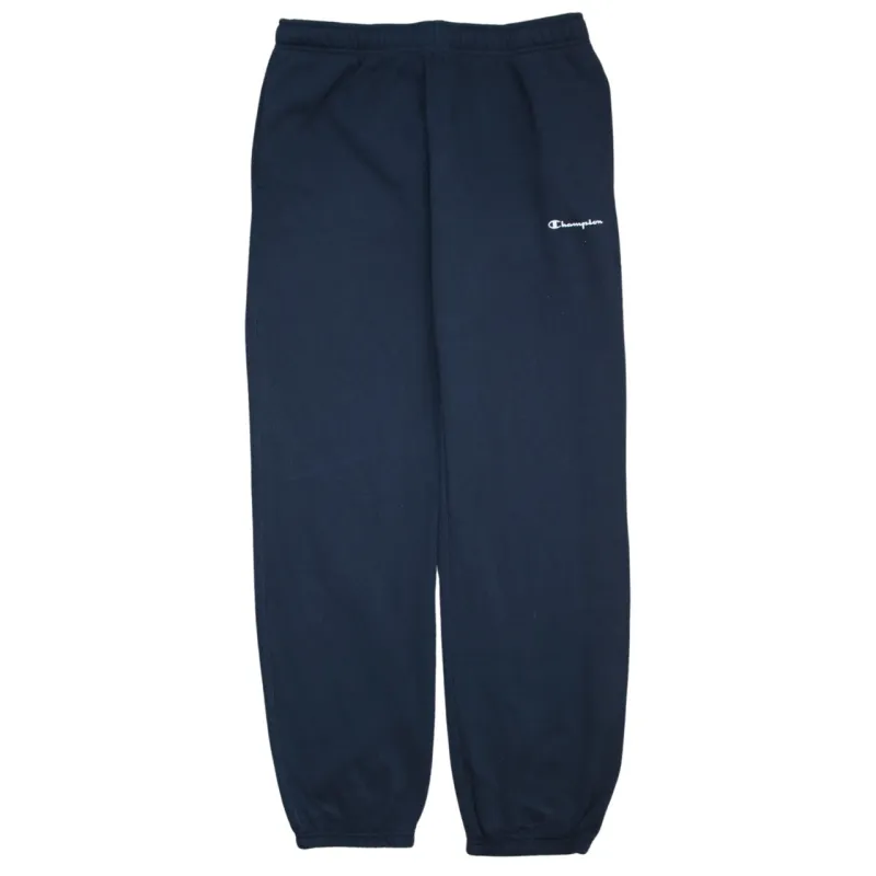 Champion 90's Tracksuit Casual Joggers / Sweatpants Large Navy Blue made by Champion