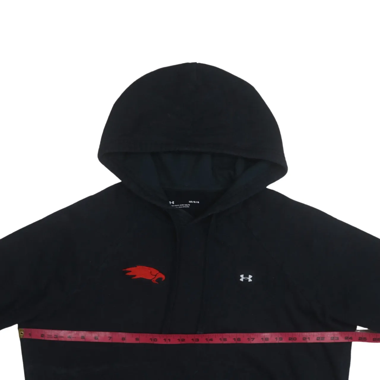 Under Armour 90's Drawstring Pockets Pullover Hoodie Large Black sold by Vintage Club product image thumbnail 5