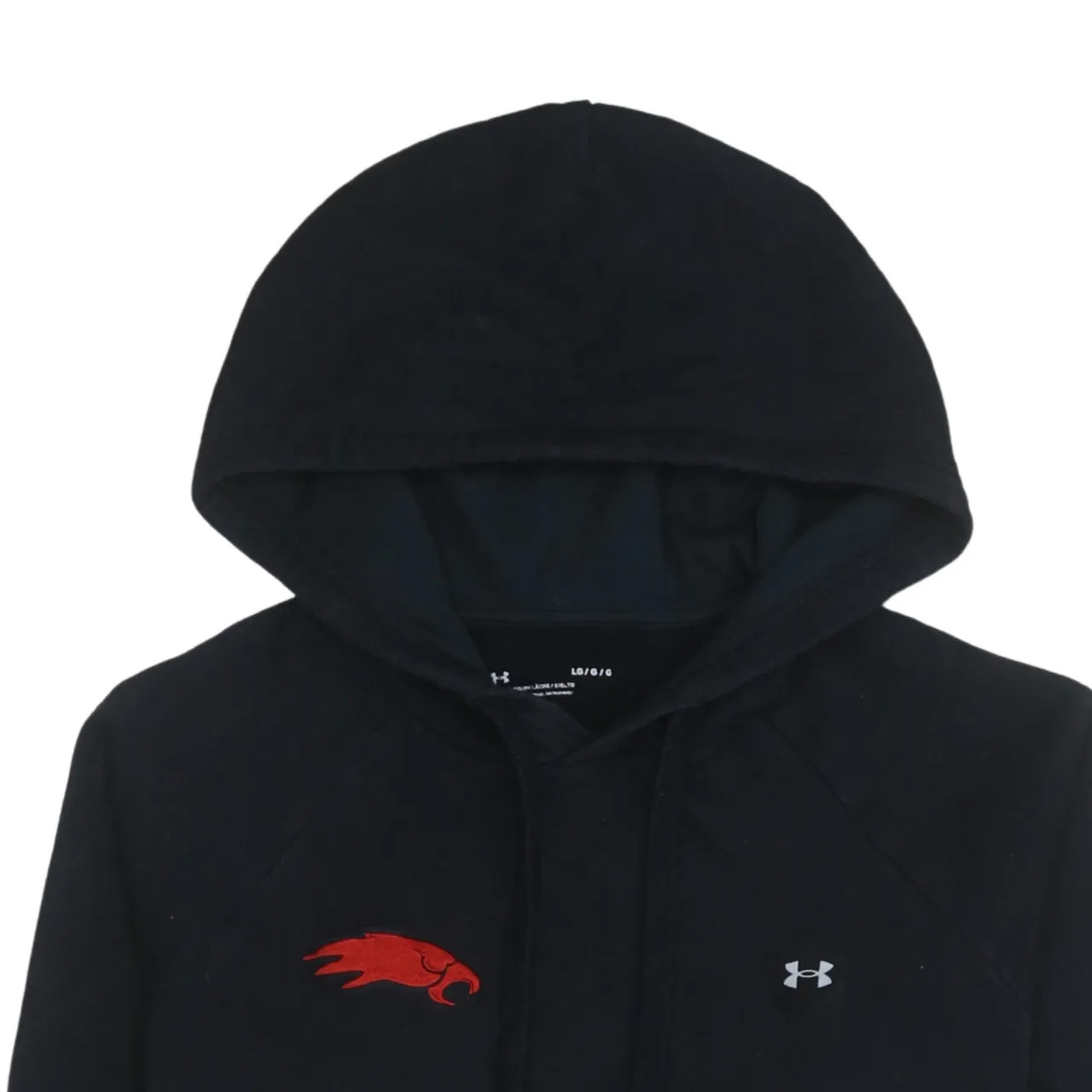 Under Armour 90's Drawstring Pockets Pullover Hoodie Large Black sold by Vintage Club product image thumbnail 3