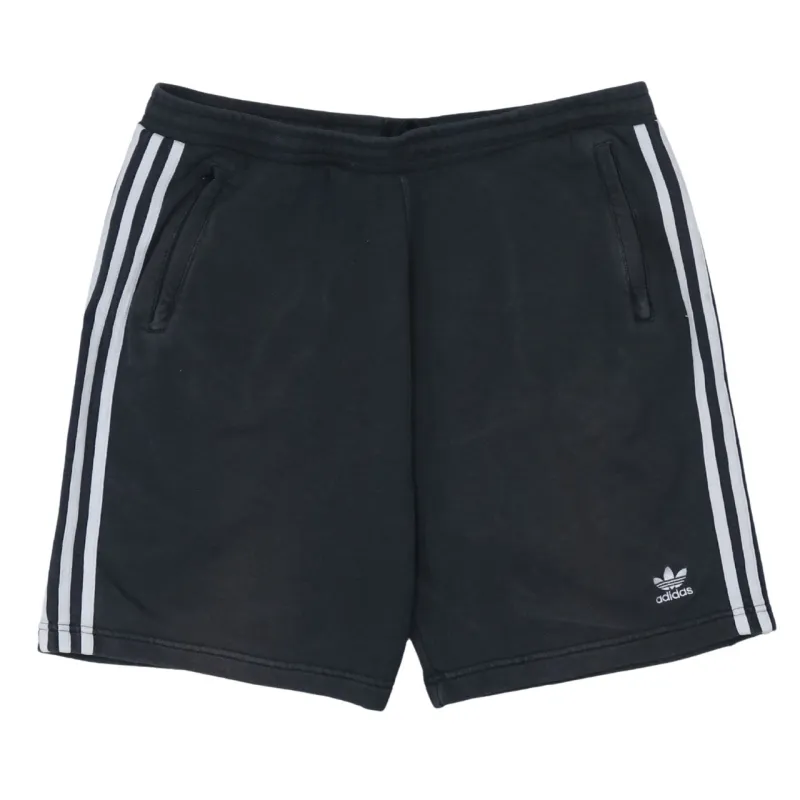 Adidas 90's 3 Stripes Baggy Chino Shorts Large Black sold by Vintage Club