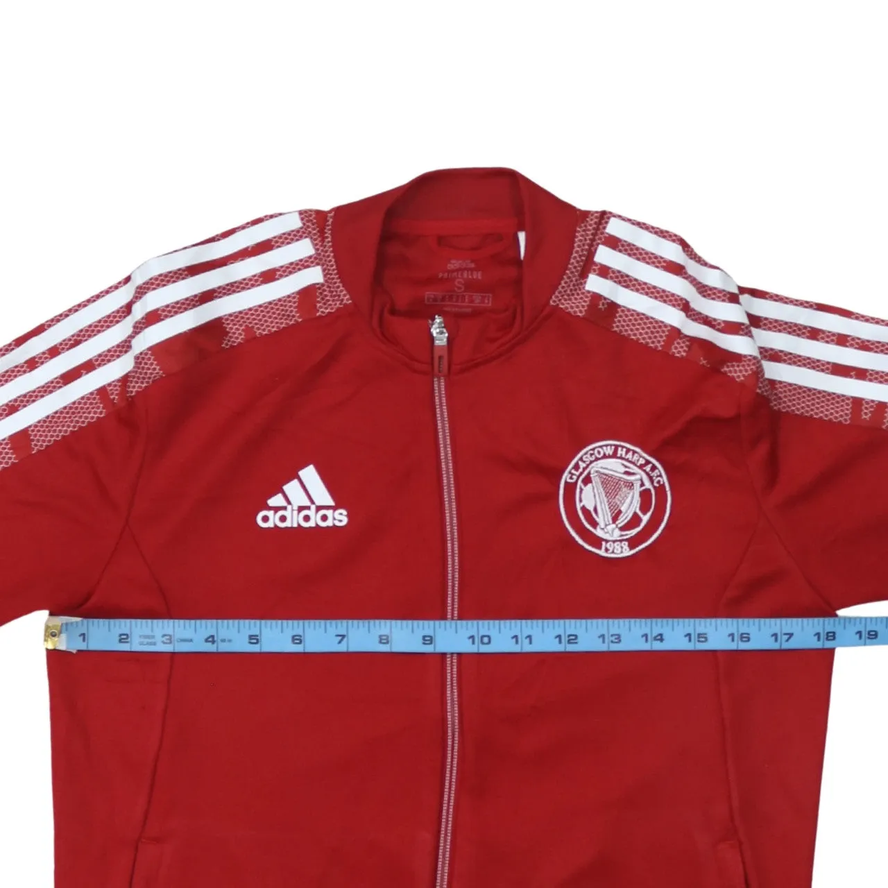 Adidas 90's Lightweight Full Zip Up Sweatshirt Small Red sold by Vintage Club product image thumbnail 5