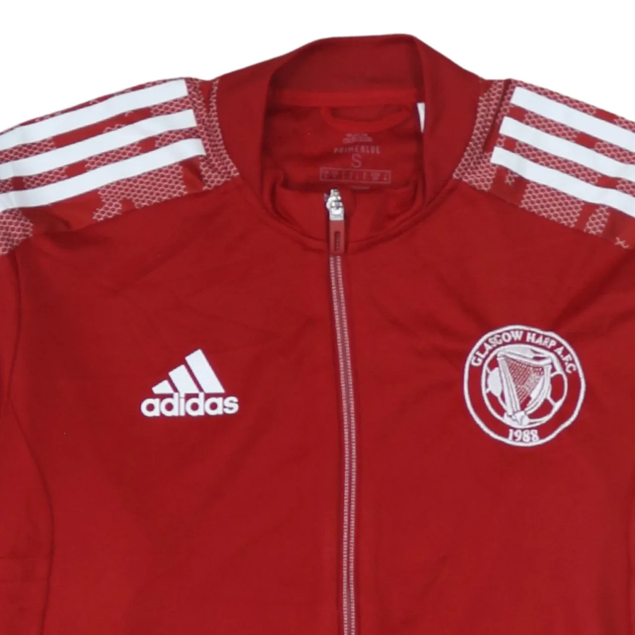 Adidas 90's Lightweight Full Zip Up Sweatshirt Small Red sold by Vintage Club product image thumbnail 3